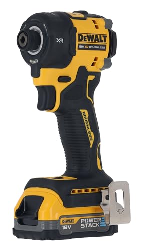 デウォルト(DEWALT) インパクトドライバー ブラシレス サイレント コードレス 電動工具 DIY用 18V 1.7Ah バッテリー 2個付 DCF870E2T